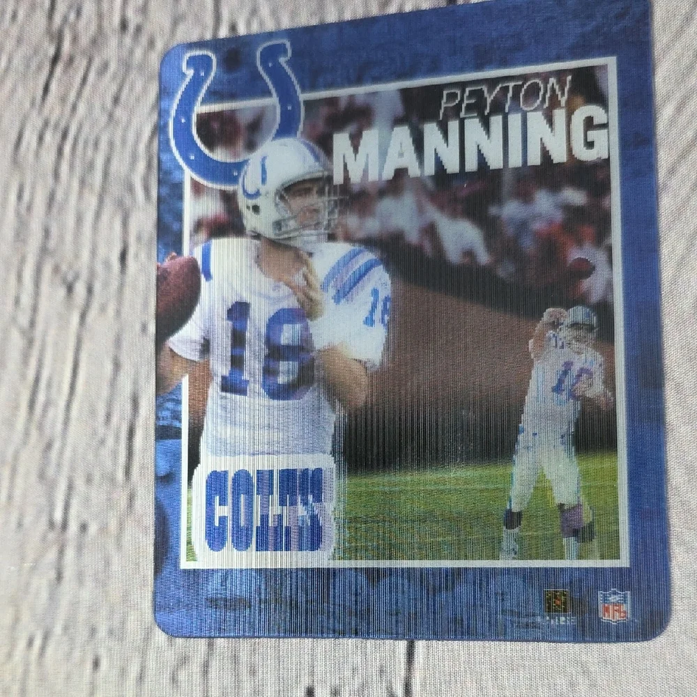 Peyton Manning Colts Halographic Magnetic Football Trading Card 4